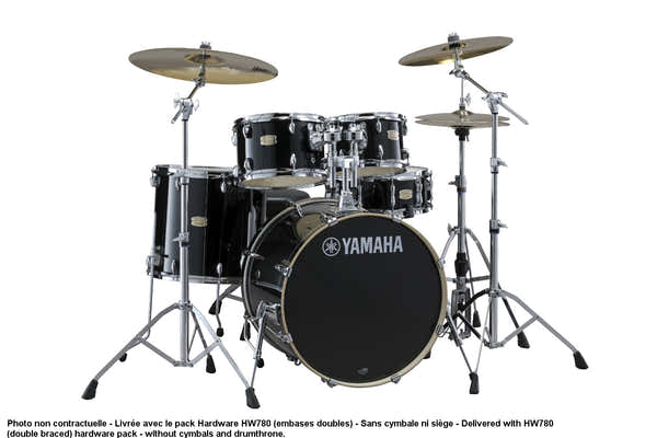 Stage Custom Birch Standard Raven Black + Pack HW780