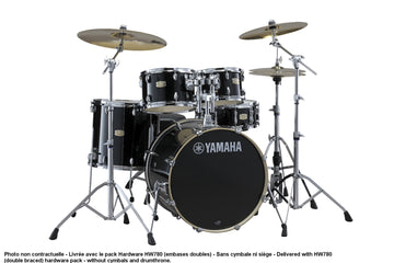 Stage Custom Birch Standard Raven Black + Pack HW780
