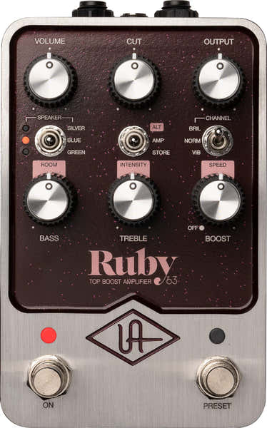 Universal Audio UAFX Ruby '63 Top Boost Amplifier