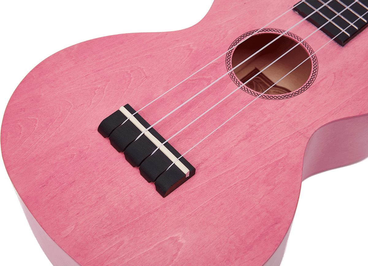 Ukulélé Island Concert Coral Pink + Housse