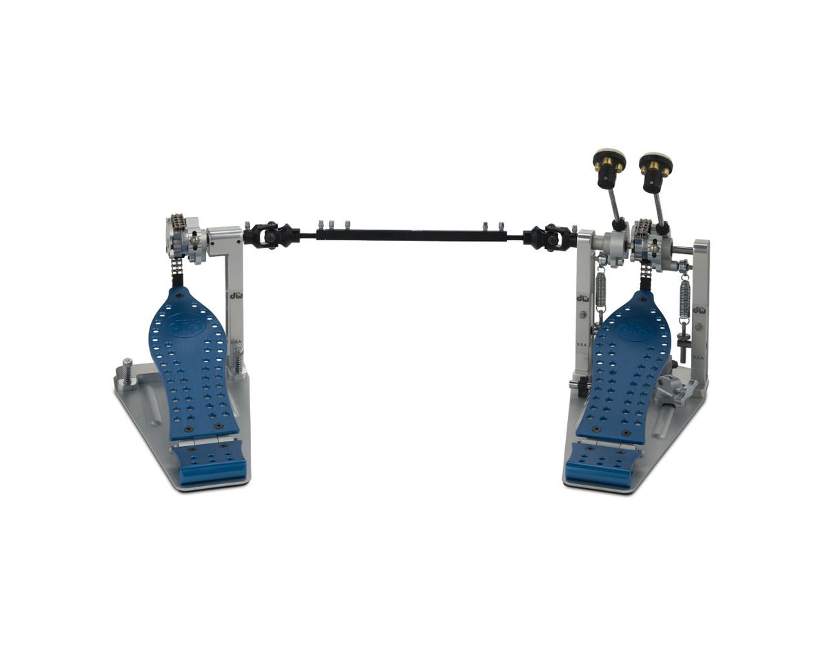 DW Drum Workshop Machined Chain Drive Double Pédale Blue