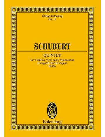 Schubert - Quatour À Cordes Ut Majeur Op. 163 D 956 - 2 Violons Alto 2 Violoncelles