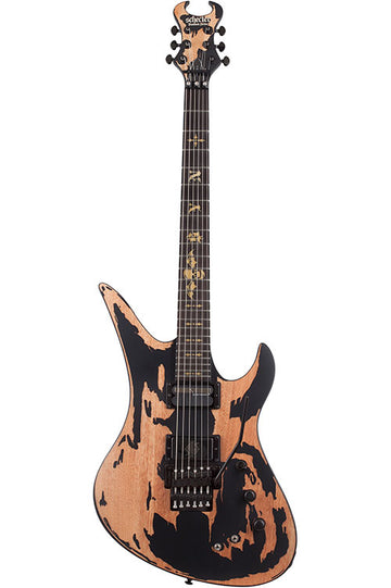 Synyster Gates Custom Relic Floyd-Rose Micro Sustainiac Distressed Satin Black