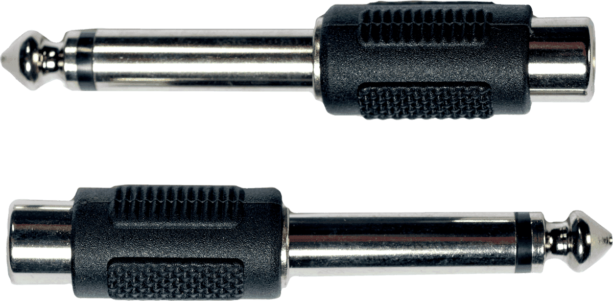 AD03 Adaptateur Jack Male RCA Fem. - Lot de 2