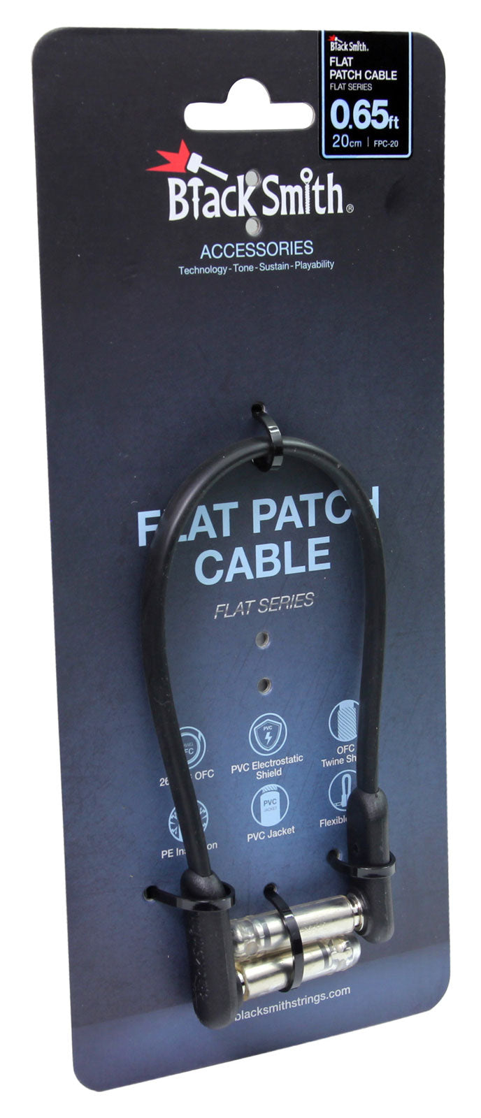 Cable Patch 0.20M Jacks Coude