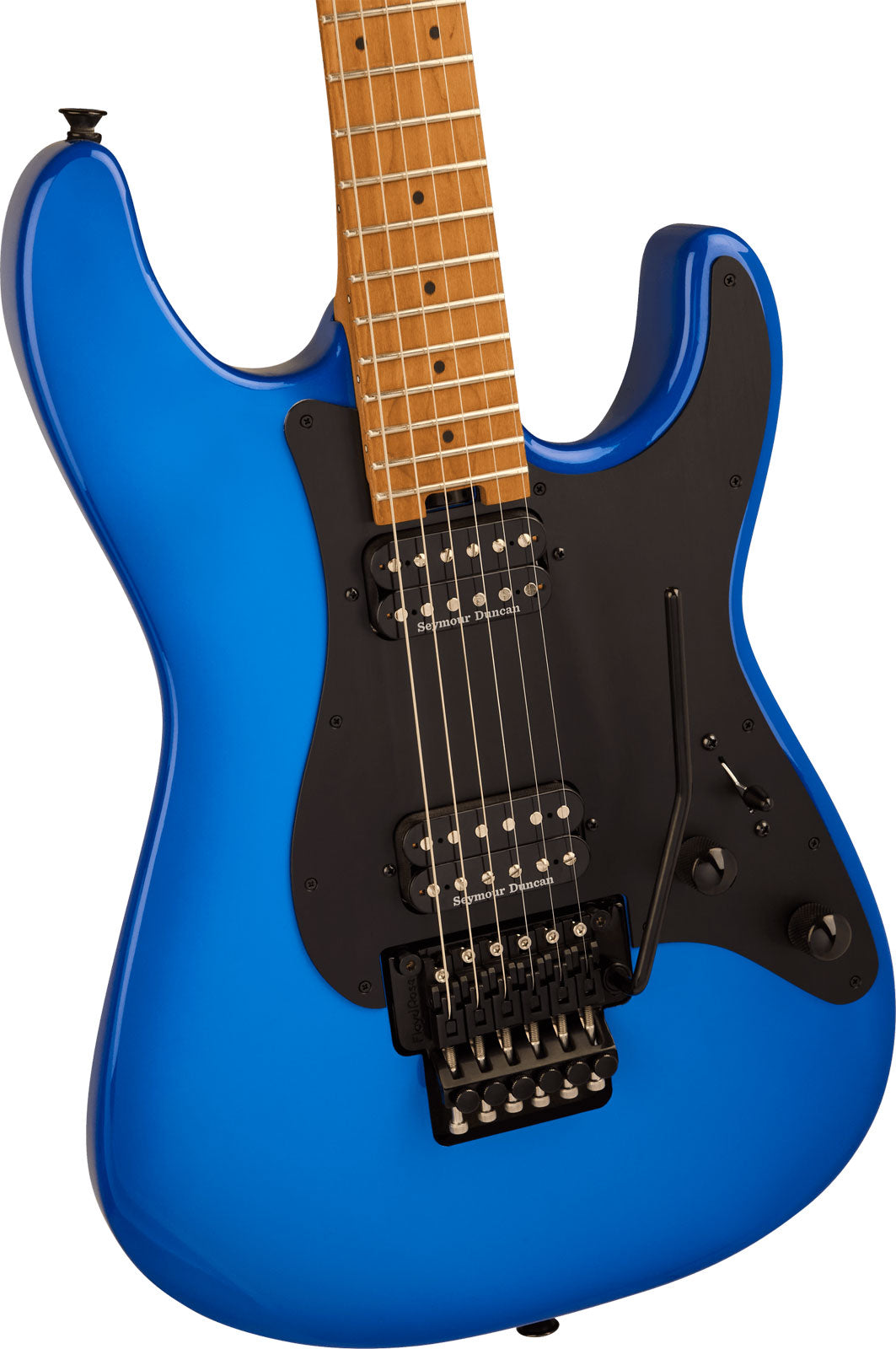 Pro-Mod Plus So-Cal Style 1 HH FR CM Caramelized MN Blue Burst