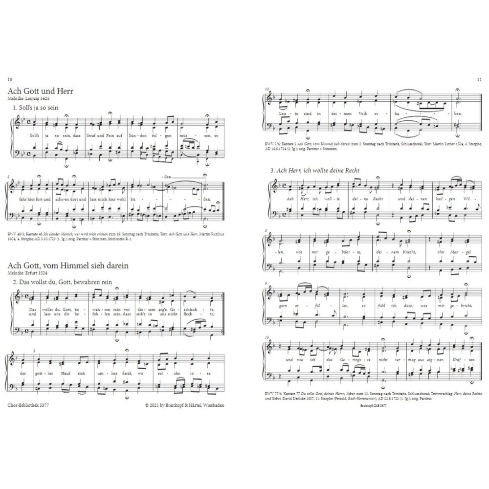 J.S. - 389 Choralgesange Complete Chorales - Choeur Piano
