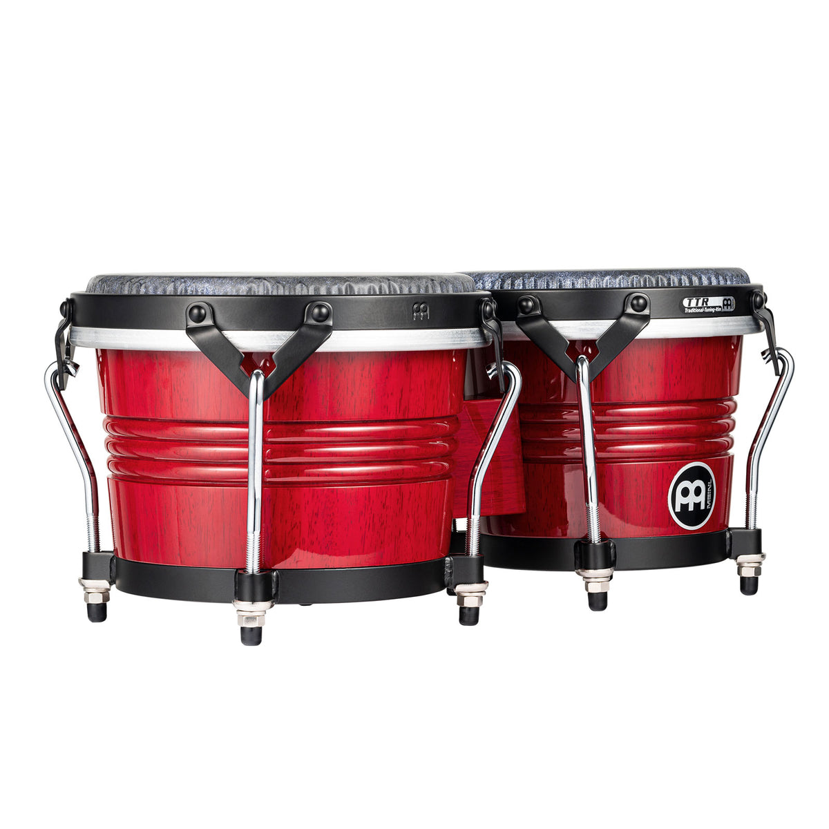WBTR300WR - Marathon Traditional Bongo 6 3/4" Macho & 8" Hembra - Wine Red
