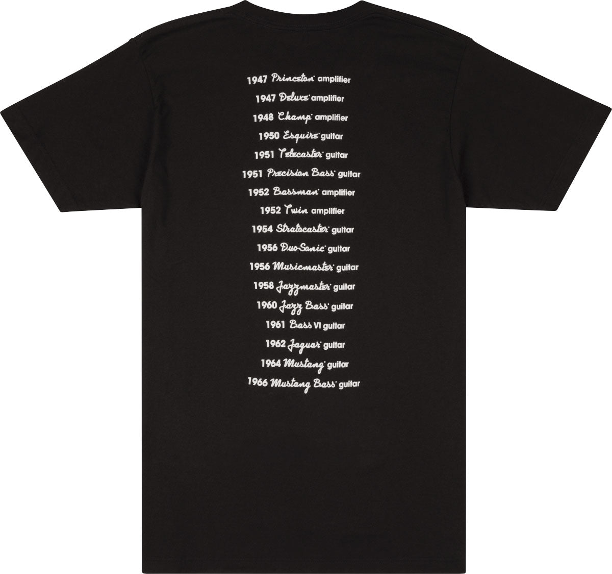 "L" T-shirt Fender Logo au Dos