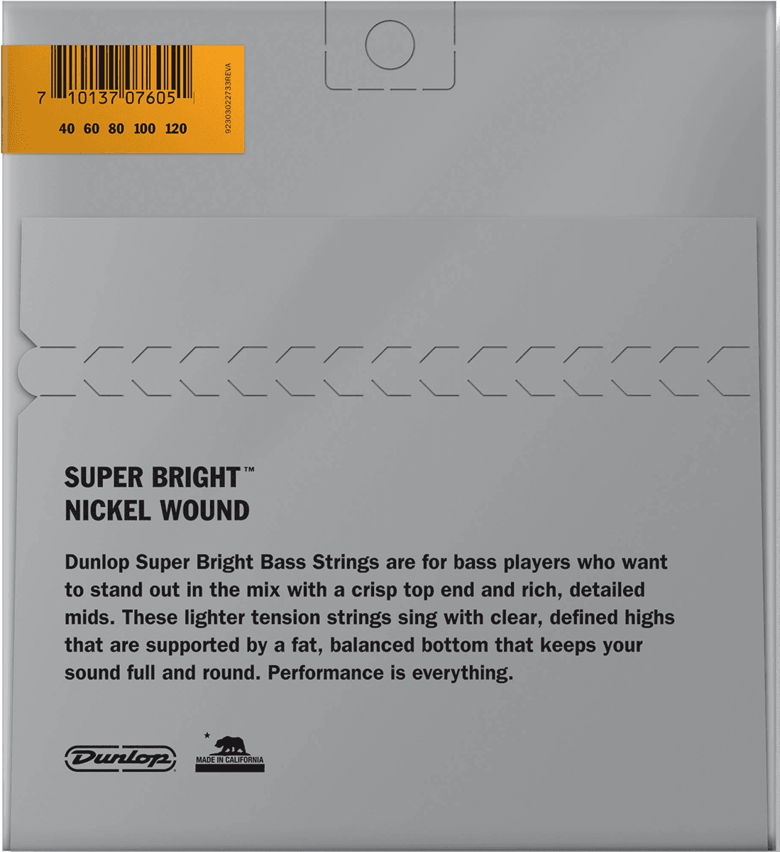 DBSBN40120S Nickel Wound Plated Steel Short 5C 40-120