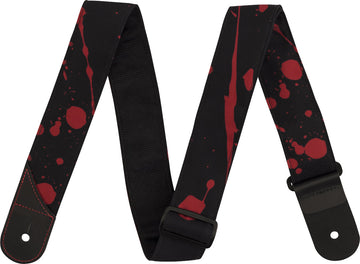 Sangle Anti-éclaboussures Noire et Rouge 2" ,33 M)