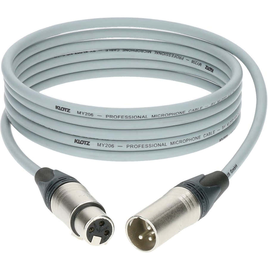 M1 Mic Cable Gris 3M XLR 3P. Femelle Male Neutrik