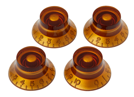 Gibson Accessories Top Hat Knobs Vintage Amber 4 Pack