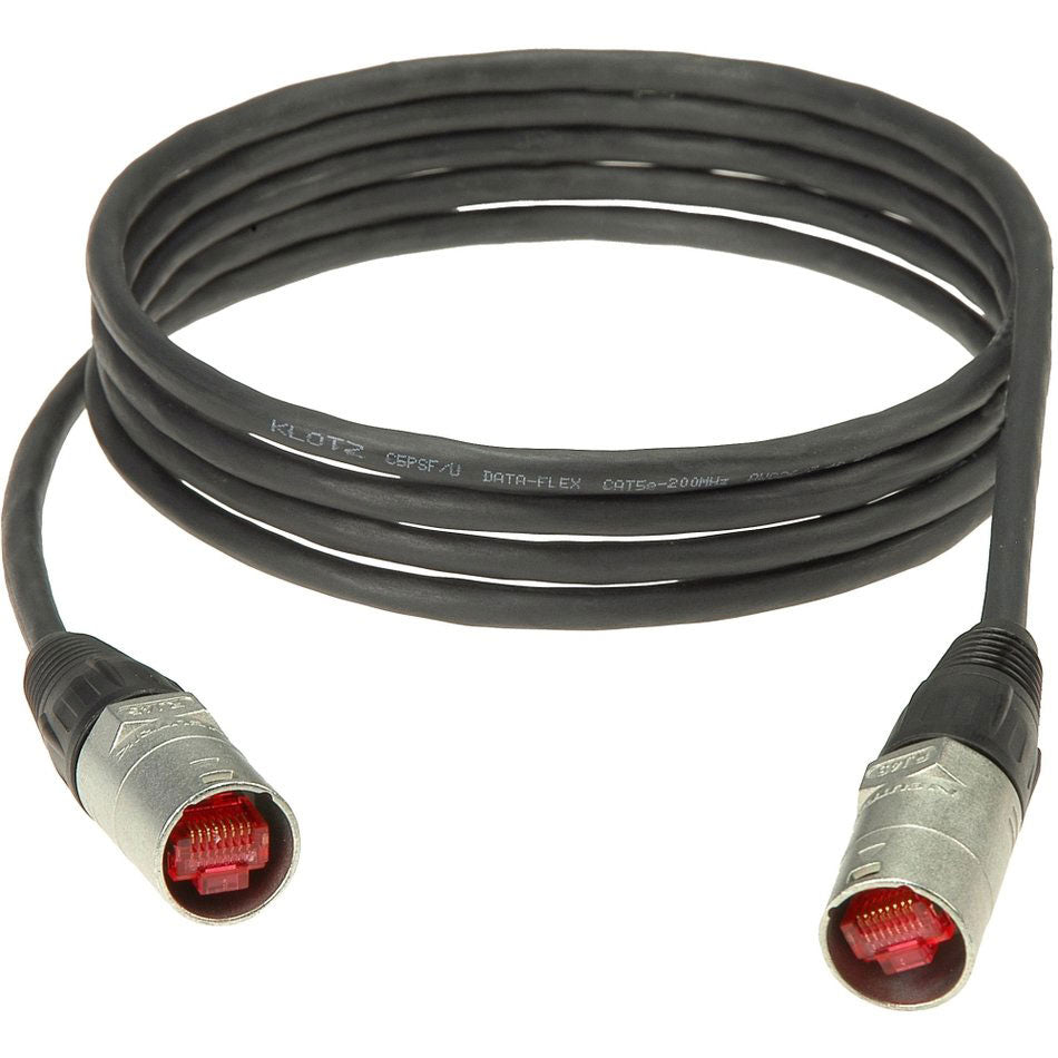 Klotz PATCHCABLE CAT5E PUR NOIR 5M ETHERCON - ETHERCON
