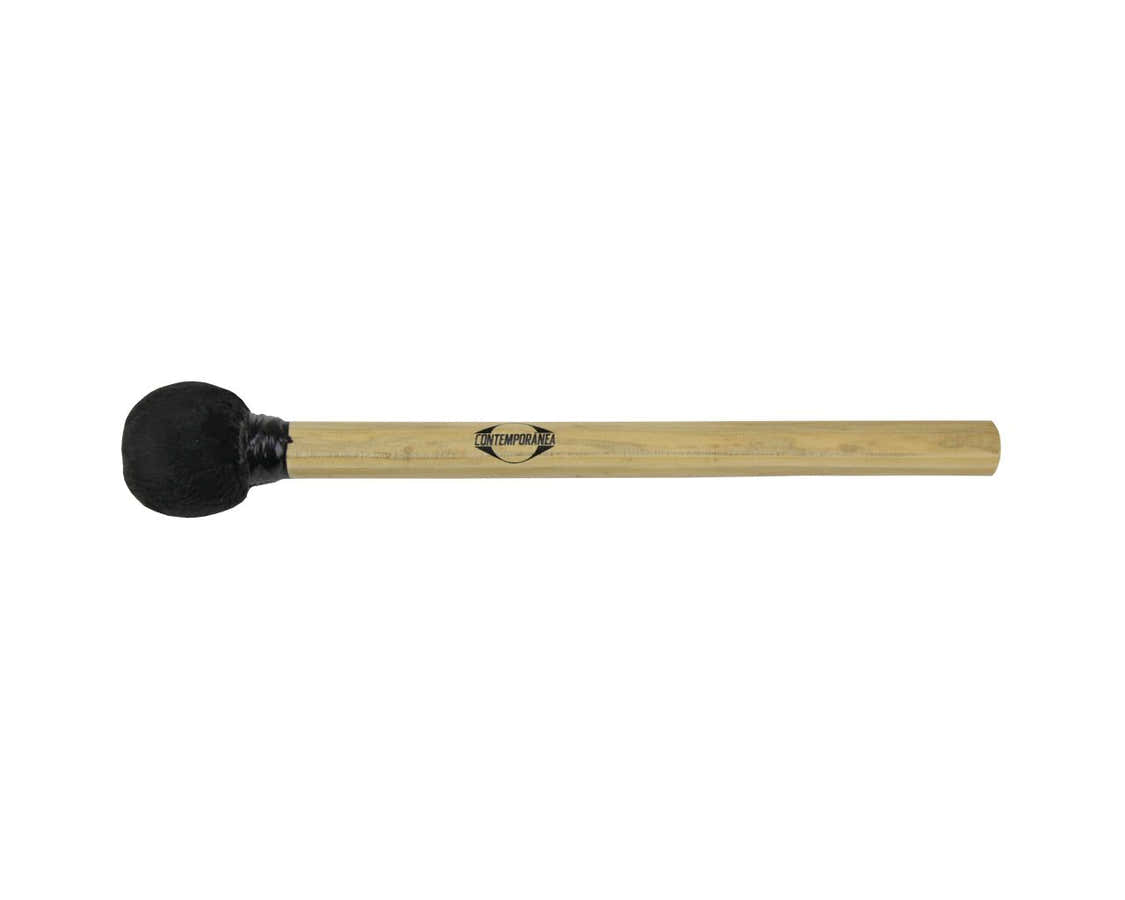 G-BS01B Mailloche De Surdo Noire Bois 35CM