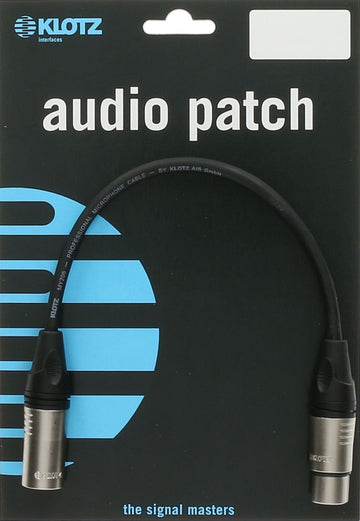 Cable Micro XLR 1M Noir Klotz
