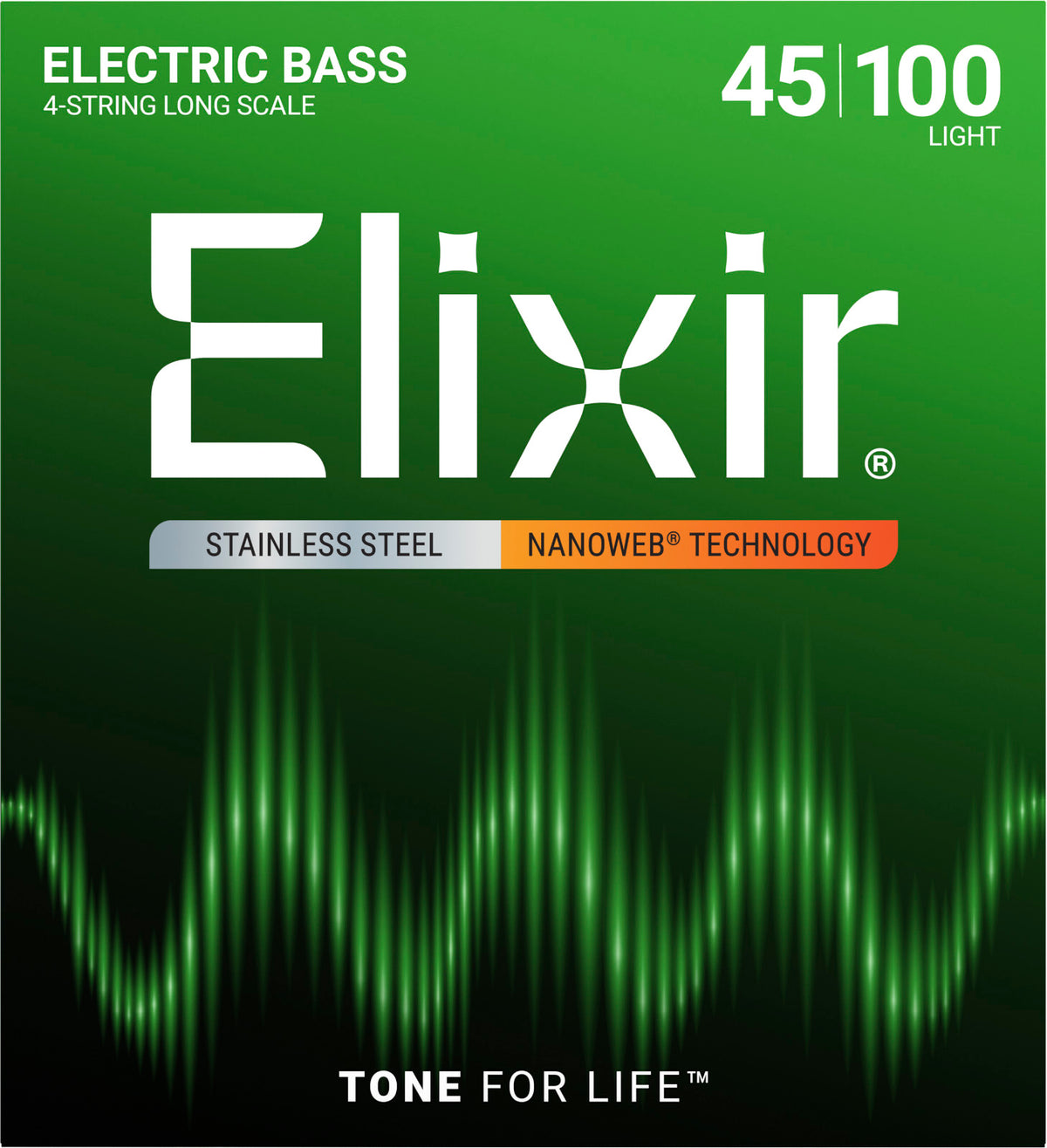 CORDES BASSES ELECTRIQUES NANOWEB STAINLESS STEEL JEUX LIGHT /4C !45-65-80-100