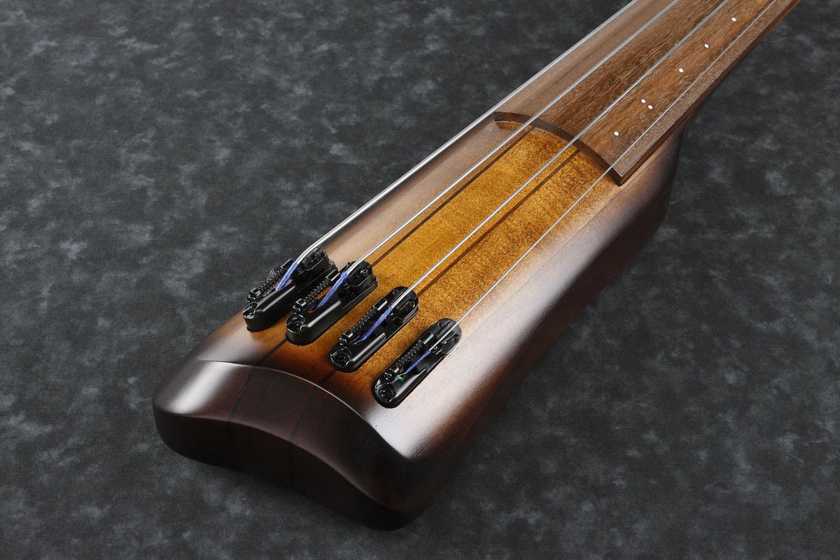 UB804-mob Mahogany Oil Burst Upright Bass Workshop
