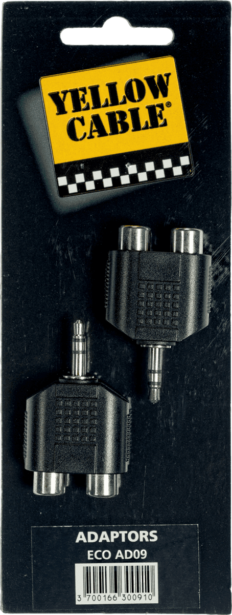 Adaptateur Jack M 3.5 ST/2 RCA Fem. X2