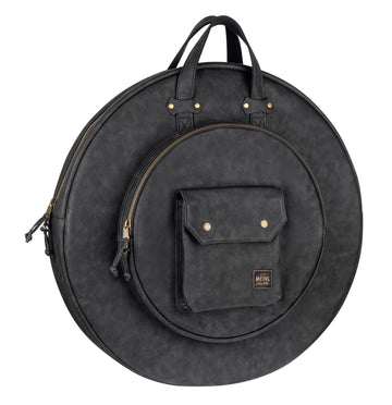 Housse Cymbales 22 Simili Cuir Noir