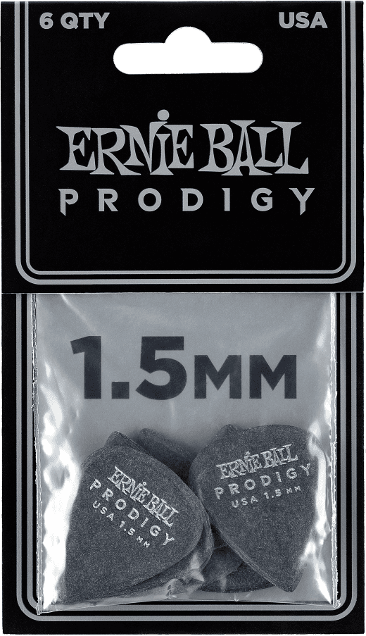 Médiators Prodigy Sachet de 6 Noir 1,5Mm