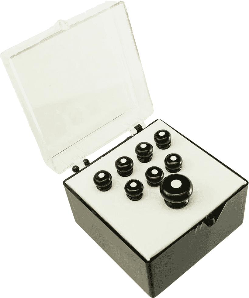 Set de Chevilles Noir Point Blanc