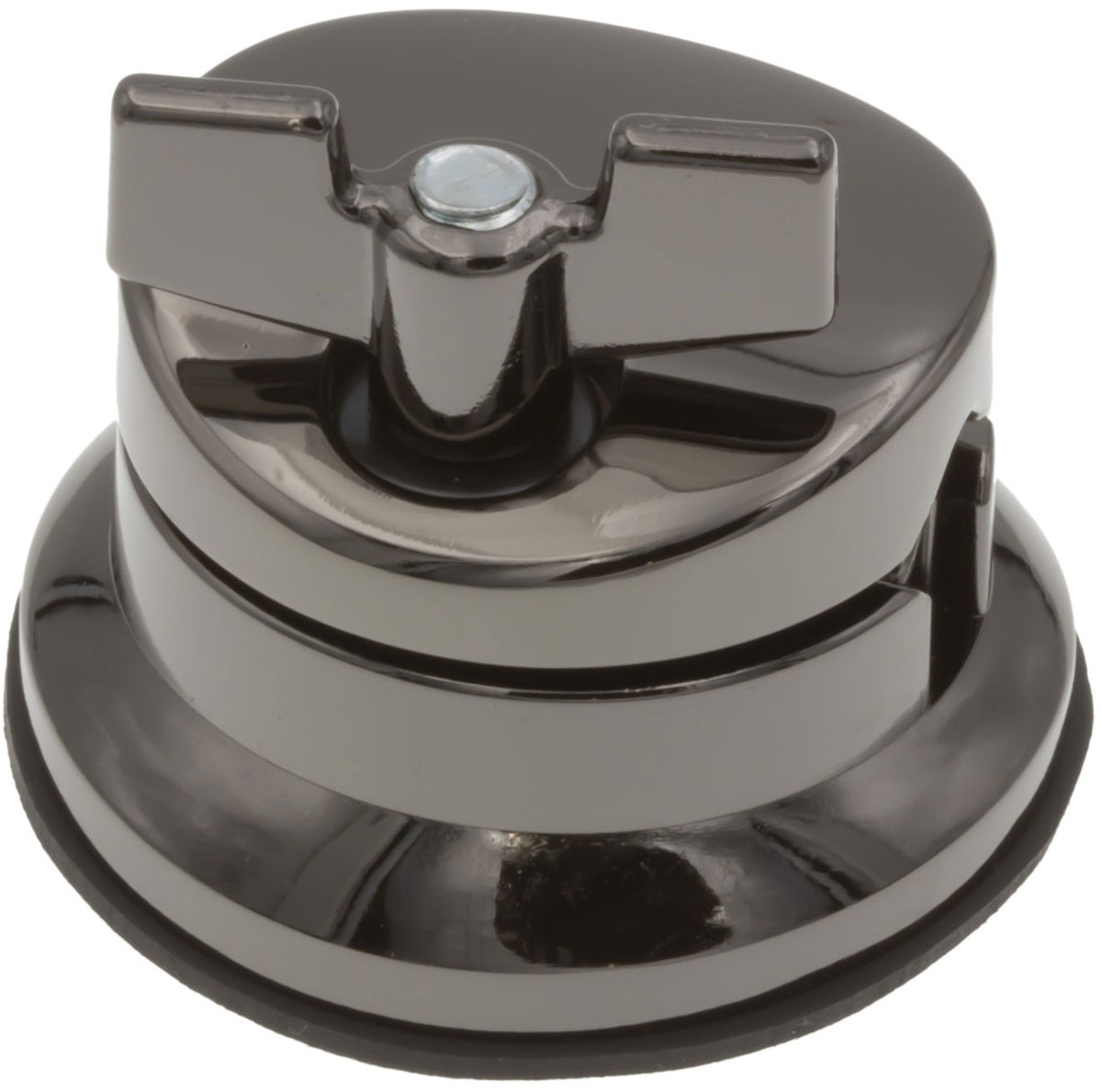 TB10BK - Coquille Ronde Deluxe Support Tom / Tom Basse Noir 50mm (x1)