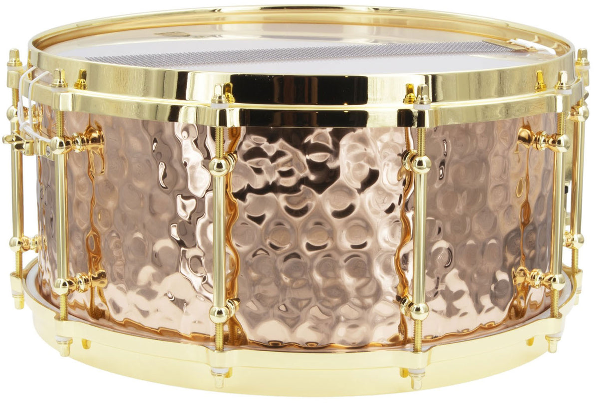 BZH-6514DHBR - Caisse Claire 14" x 6.5" - Fût Bronze Martelé - Cercle Moulé