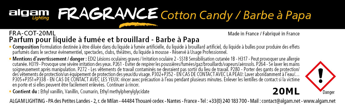 Parfum pour Liquide à Fumée et Brouillard Barbe à Papa 20ML