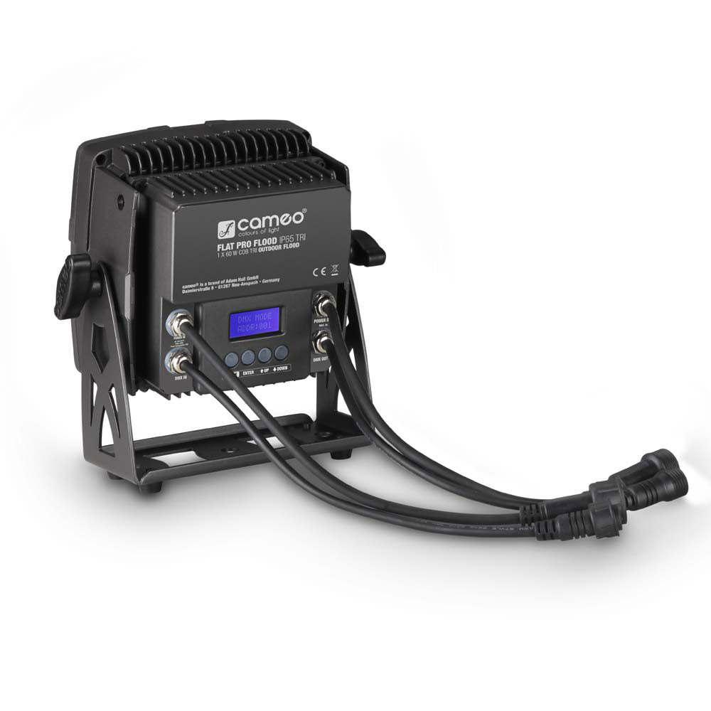 Flat Pro Flood IP65 Tri - Projecteur Outdoor Avec LED Cob Tricolore 60 W Boitier Noir