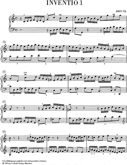 Bach J.S. - Inventions And Sinfonias BWV 772-801