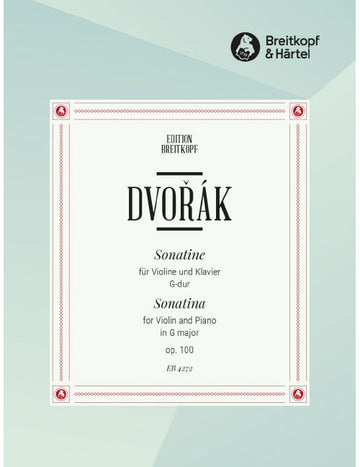 Dvorák - Sonatine G-dur Op. 1 Op. 1 - Violon et Piano