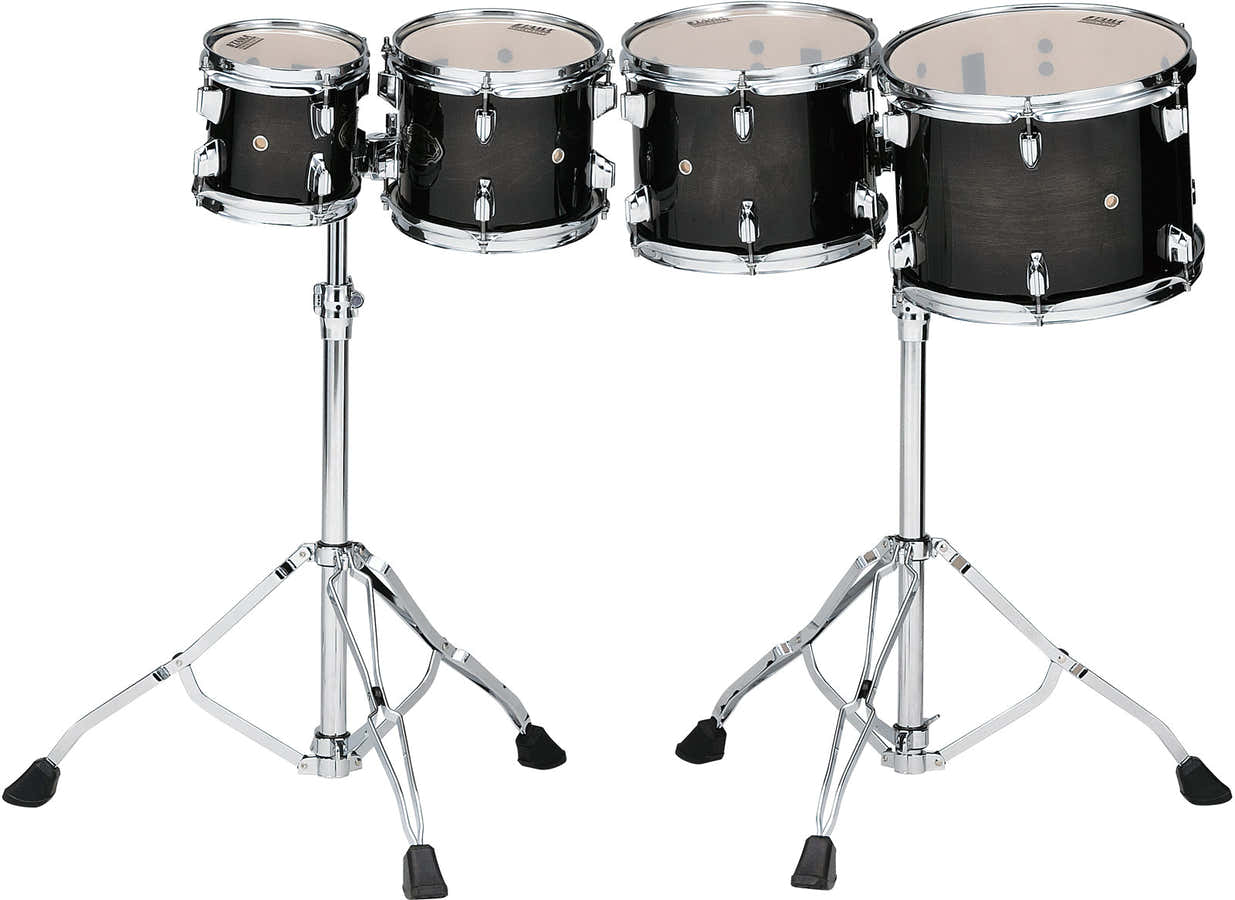 Set Tom De Concert HIGH-pitched Transparent Black Burst