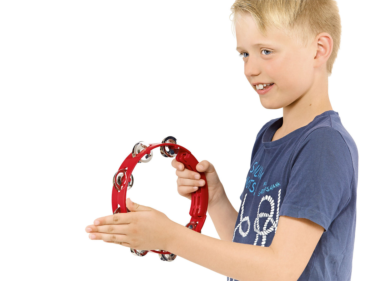 Tambourin - 8" - 1 Rangee De Cymbalettes - Bleu