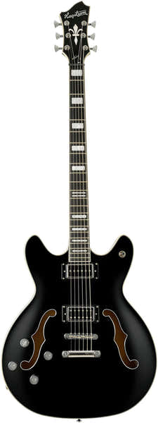Hagstrom Viking Baritone Deluxe Noir gaucher