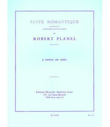 Planel Robert - Conte (suite Romantique N°5) - Saxophone & Piano