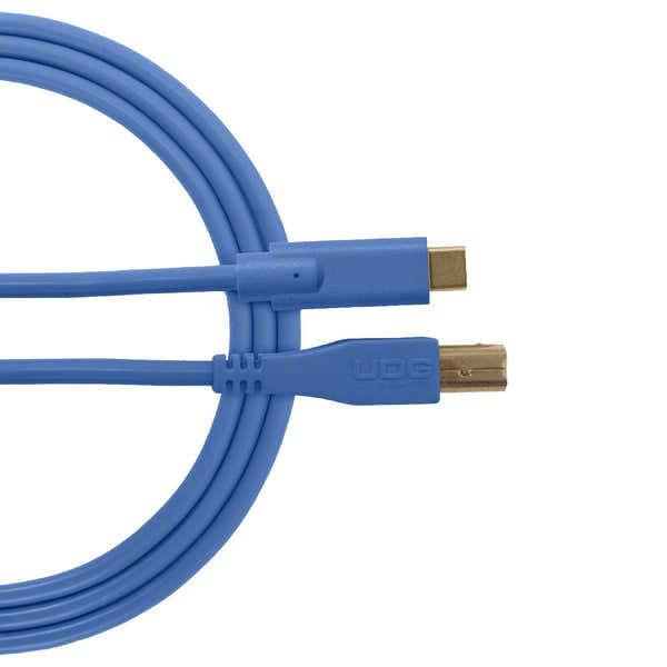 UDG U 96001 LB - Câble USB 2.0 C-B Bleu Droit 1.5m