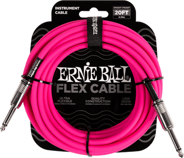 Câbles Instrument Flex Jack/jack 6M Rose