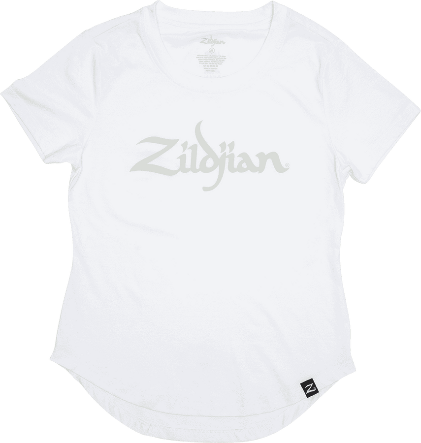Taille XL Tshirt Femme Zildjian Blanc