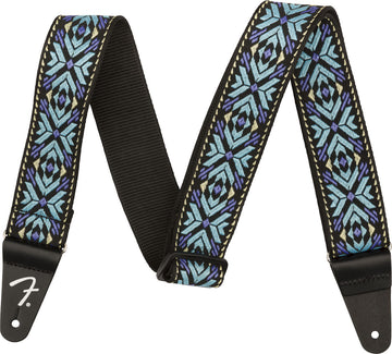 Sangle Tissée de Pasadena Blue Snowflake 2"