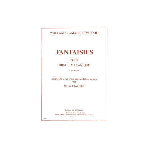 Mozart - Fantaisies KV594 et KV608 - Orgue Sans Pédale