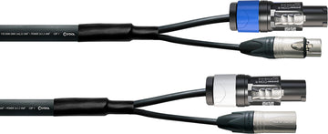 Cable DMX XLR 3 Points + Powercon 3 M