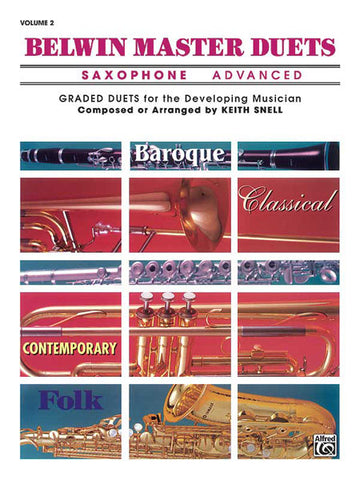 Snell Keith - Belwin Master Duets Saxophone Advanced II - Saxophone Ensemble
