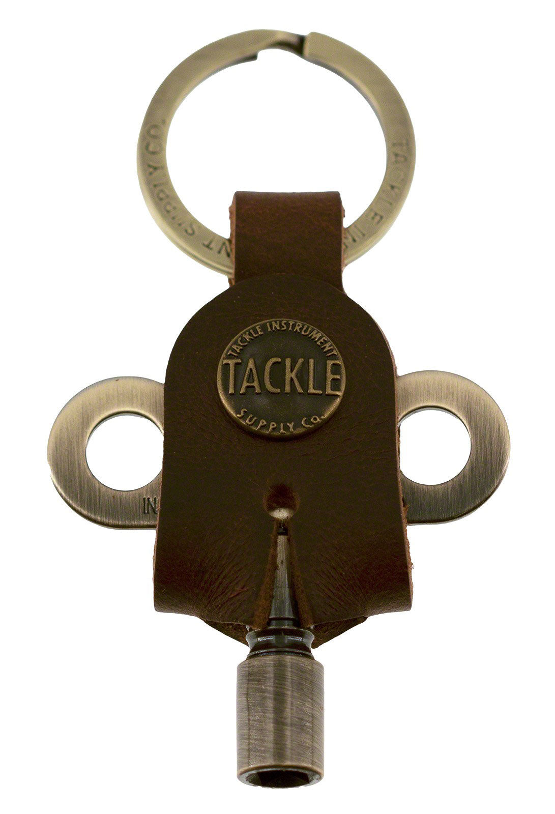 Cle Timekeepers + Porte Cle Cuir - Antique Brass