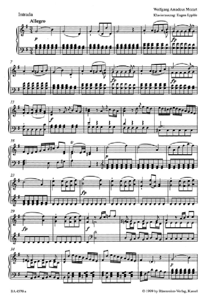 Moz W.A. - Bastien Et Bastienne Kv 50 (46B) - Ch Piano