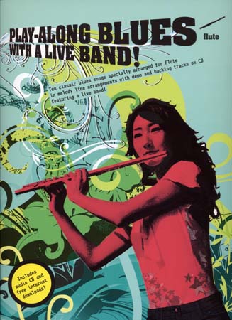 Play Along Blues With A Live Band + CD - Flute
