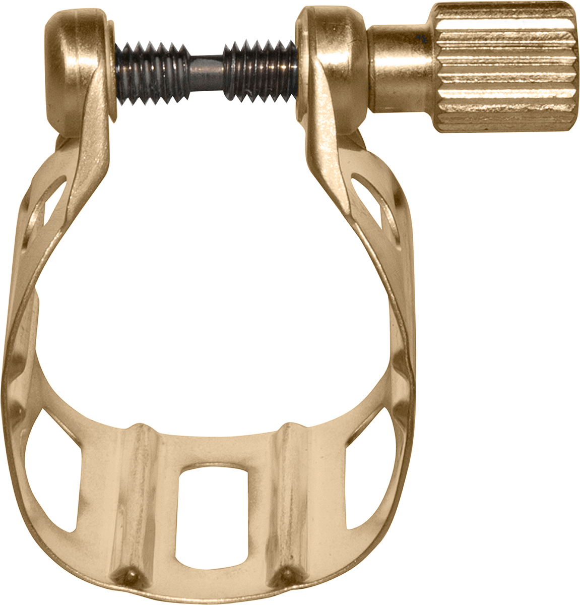 Ligature Sax Alto/ténor Métal Jazz Vernie Or