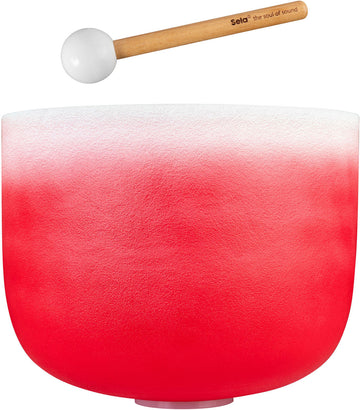 Crystal Singing Bowl Chakra 14" - Red Root C (432 Hz)