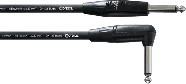 Cable Guitare Jack Droit - Coudé 6 M