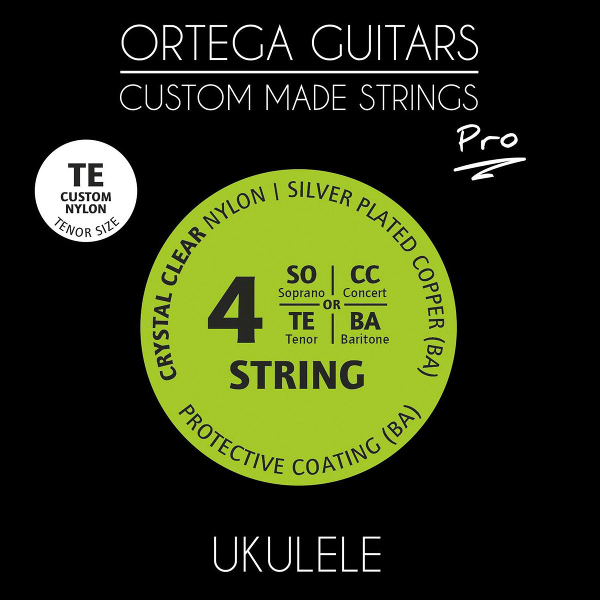 Jeu Cordes Ukulélé Ténor Ortega
